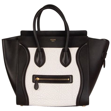 black celine bags|Celine bag black white.